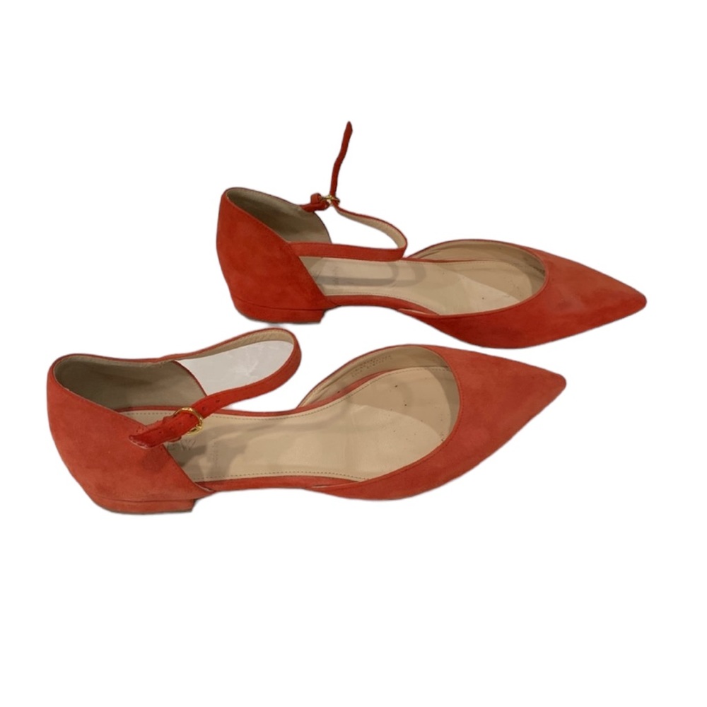 Red J. Crew Suede flats - Picture 3 of 9